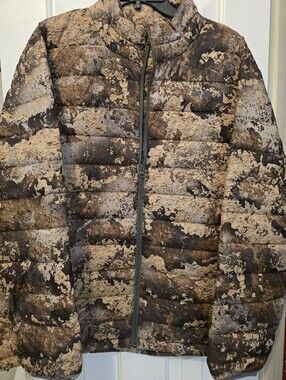 Cabela's Brown and Tan Camouflage Puffer Jacket